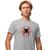 Camisa Camiseta Genuine Grit Masculina Estampada Algodão 30.1 Homem Aranha Cinza