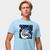 Camisa Camiseta Genuine Grit Masculina Estampada Algodão 30.1 My Hero Academia Midoria Azul claro