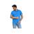 Camisa camiseta homens gola Polo Bolso Plus Size premium Azul claro