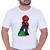 Camisa Camiseta Malha Algodão Unissex Super Mario Bross Filme Jogo Branco