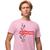 Camisa Camiseta Masculina Estampada Economia Supreme 100% Algodão Fio 30.1 Penteado Rosa claro