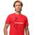 Camisa Camiseta Masculina Estampada Economia Supreme 100% Algodão Fio 30.1 Penteado Vermelho