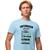 Camisa Camiseta Masculina Estampada Enfermagem por Amor 100% Algodão Fio 30.1 Penteado Azul claro