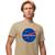 Camisa Camiseta Masculina Estampada Nasa Enfermagem 100% Algodão Fio 30.1 Penteado Bege