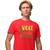Camisa Camiseta Masculina Estampada Você Colhe o que Planta 100% Algodão Fio 30.1 Penteado Vermelho