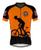 Camisa ciclismo vikings manga curta 2020 Laranja