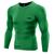 Camisa de compressão térmica United Pro Proteção Solar FPU50 Manga Longa Rash Guard Verde