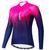 Camisa de  manga longa UV para ciclistas Pink, Violeta