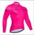 Camisa de  manga longa UV para ciclistas Pink