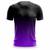 Camisa Dry Fit Masculina Academia Camiseta Fitness Musculação Treino Proteção UV Corrida Preto roxo