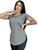 camisa feminina blusa tapa bumbum academia Cinza