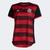 Camisa Feminina  Flamengo I 2019/20 Vermelha preta