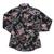 Camisa Feminina Floral Manga Longa Preta Rodeo Western 24617 Preto