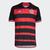 Camisa Flamengo I 24/25 s/n Torcedor Adidas Masculina Vermelho, Preto