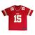 Camisa Futebol Americano Masculina M10 Kansas 15 Vermelho