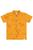 Camisa Gola Polo Estampada Fechamento Com Botões Infantil Masculino Amarelo queimado