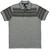 Camisa Gola Polo Listrada Masculina Camiseta Blusa Casual Cinza claro