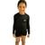 Camisa Infantil Menino Com Proteção Fator 50+ Para Praia e Piscina Preto