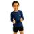 Camisa Infantil Menino Com Proteção Fator 50+ Para Praia e Piscina Azul marinho