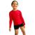 Camisa Infantil Menino Com Proteção Fator 50+ Para Praia e Piscina Vermelho