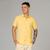 Camisa Manga Curta Docthos Slim Flame Com Tingimento 102 amarelo claro