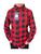 Camisa manga Longa masculino juvenil Infantil Social Meninos tam 4 ao 16 anos Xadrez vermelha flanelada