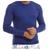 Camisa manga longa proteção solar Uv+50 novidade masculina Azul marinho
