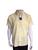 Camisa Masculina 1600 manga curta, microfibra, passa fácil com bolso modelagem tradicional Amarelo 12