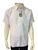 Camisa Masculina 1600 manga curta, microfibra, passa fácil com bolso modelagem tradicional Branco 35