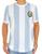 Camisa Masculina Argentina 1986 Retrô Azul