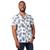 Camisa masculina floral florida viscose havaiana carnaval Fun bco, Fol pto