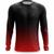 Camisa Masculina Manga Longa Camiseta Corrida Bike Estampada Proteção UV Durabilidade Estilo Fitness Preto vermelho