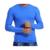 Camisa masculina manga longa proteção solar Uv+50 moda masculina Azul marinho