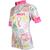 Camisa para Ciclismo Bike Infantil Skin Banco/rosa  Branco