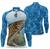 Camisa Pesca Infantil COm proteção UV50 manga longa Camiseta pescaria de criança Aqua fish