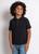 Camisa Polo Aleatory Infantil Mini Print Playday Preto