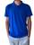 Camisa Polo azul Camiseta Básica Uniforme Piquet Azul