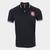 Camisa Polo Corinthians Piquet Stripe Masculina Preto