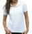 Camisa Polo Feminina Camiseta Gola Atacado Uniforme Piquet Branco