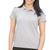 Camisa Polo Feminina Camiseta Gola Atacado Uniforme Piquet Cinza mescla