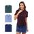 Camisa Polo Feminina Manga Curta Piquet Moderna Leve Kit 4 Verde, Vinho