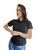 Camisa polo feminina Piquet baby Look Profissional Preto