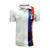Camisa Polo Fortaleza Esporte Clube Masculina Azul Mangas Detalhadas Escudo Tricolor de Aço Bordado Branco
