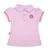 Camisa Polo Infantil Internacional Rosa Oficial Rosa