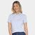 Camisa Polo Lacoste Casual Feminina Cinza