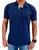 camisa polo masculina algodão marca toqref store14 Azul marinho