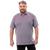 Camisa Polo Masculina Básica Plus Size Algodão Confortável Lilás