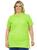 Camisa polo piquet feminina plus size fenomenal Verde limao