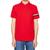 Camisa polo tommy hilfiger masculina global placement regular original Vermelho