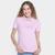 Camisa Polo Tommy Jeans Bby Essential Feminina Rosa